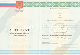 Аттестат за 9 класс 2011-2013 годов