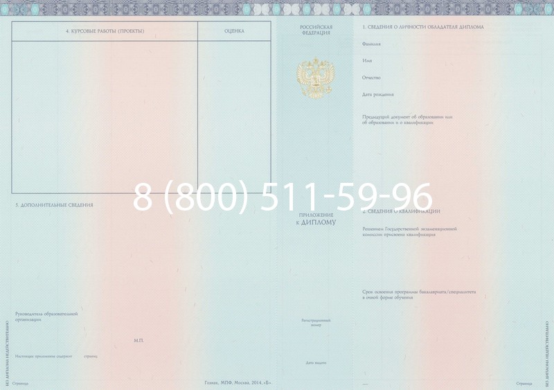 Заказать Диплом о высшем образовании 2014-2026 годов в Красноярске